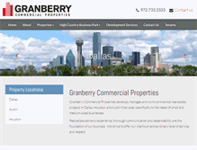 Tablet Screenshot of granberryproperties.com